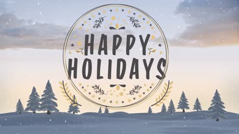 Animation-of-snow-falling-over-happy-holidays-text