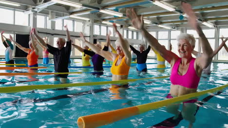 senior water aerobics class