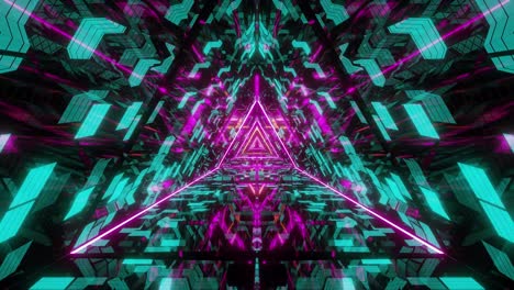 abstract triangle glass design artwork with brick texture and glowing wireframe 3d illustration motion backgrounds live wallpaper club visuals vj loops