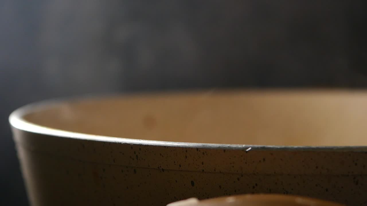 Close-up of a Steaming Pot