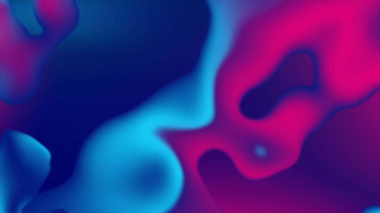 azul púrpura neón fluyendo ondas líquidas animación de video