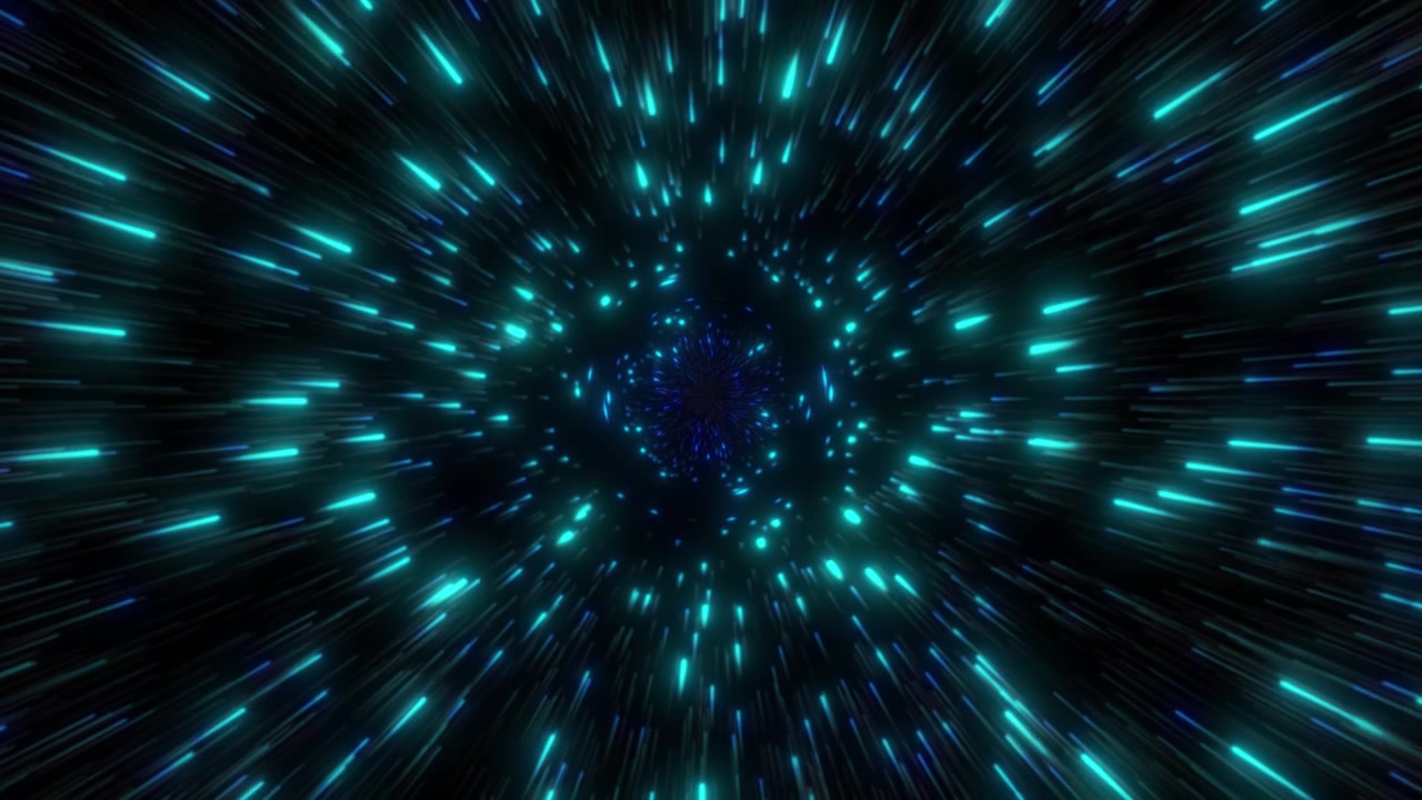 Scie stellari futuristiche a velocità di curvatura
