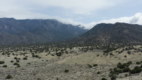 Beautiful-Nature-Landscape-in-Land-of-Enchantment-in-New-Mexico,-USA---Aerial