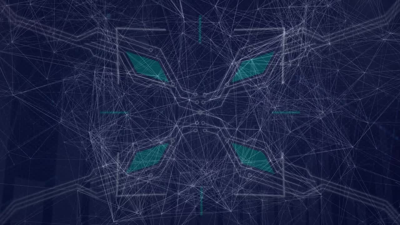 데이터 프로세싱을 통한 연결 네트워크의 애니메이션