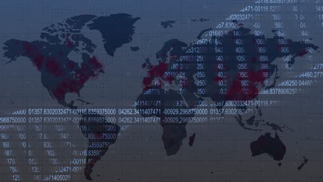 dna of figures over world map.
