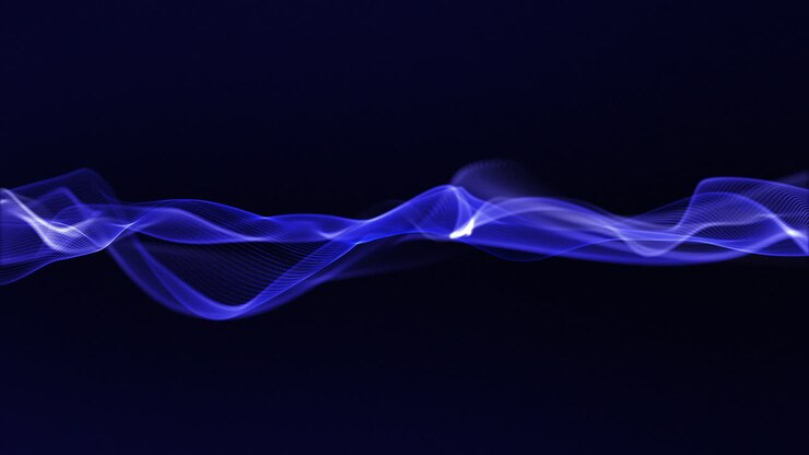 Eleganti linee blu fluide – Loop di animazione a onde astratte e serene.