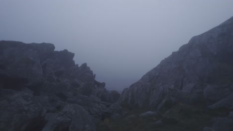 misty mountain pass