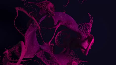abstract pink and purple particles