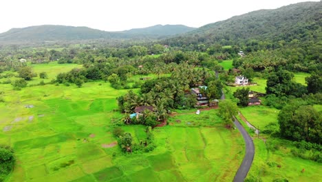 Malvan-Pueblo-Tiro-Vista-De-Pájaro-India-Drone-Tiro