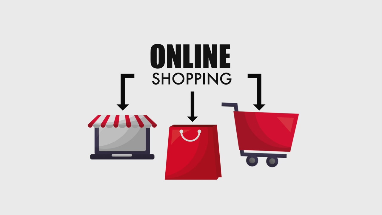 bolsa de carrito de compras en línea y dispositivo portátil
