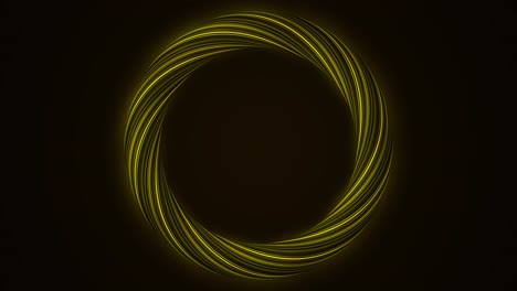 glowing yellow oval frame