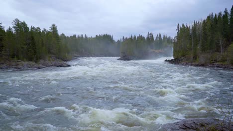 ristafallet waterfall in the western part of jamtland is listed as one of the most beautiful waterfalls in sweden.