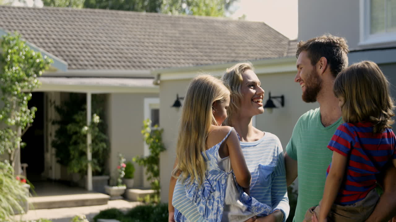 el retrato de una familia encantadora.