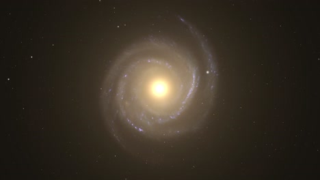 view of galaxy with a bright light in the center