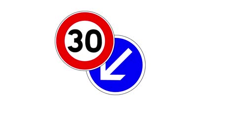 educational traffic signs animation motion graphic