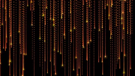 Leuchtende-Partikellinie,-Die-Animierten-Hintergrund-Herunterfällt