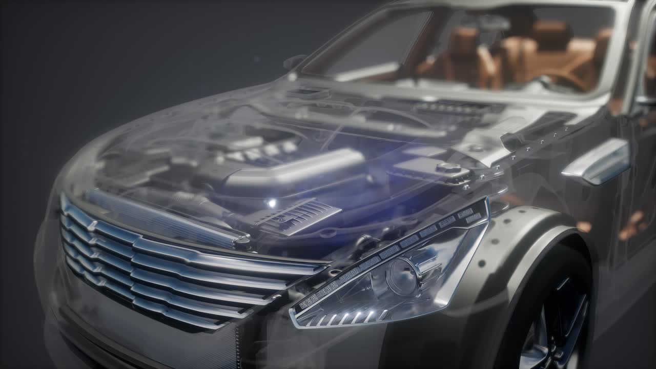 자동차에서 볼 수 있는 엔진과 다른 부분