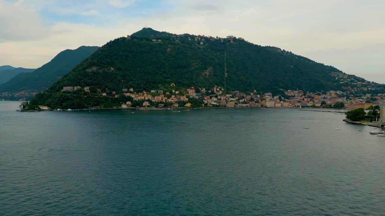 4K Aerial Drone Video of Mount Boletto, Bolettone and Palanzone on Lake Como, Italy in the Summer