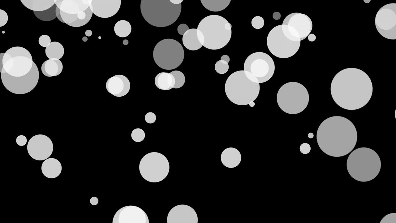 Fundo preto com círculos em movimento
