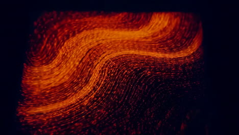 flujo de lava derretida