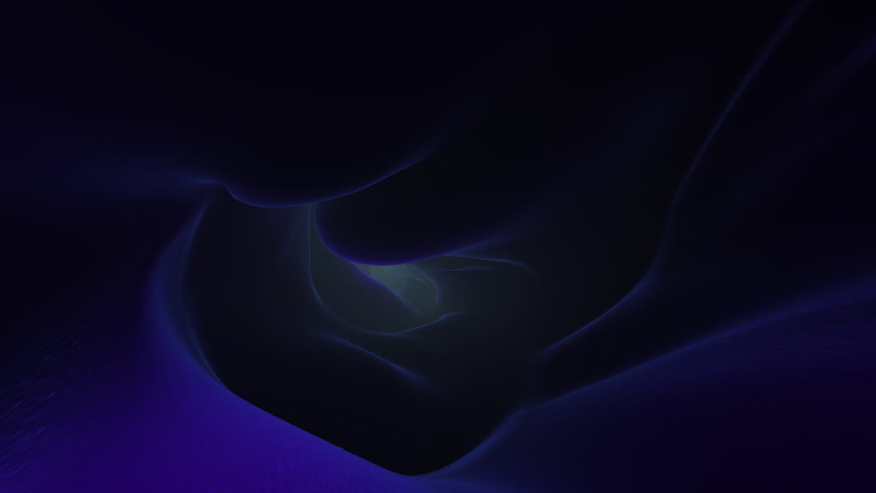 Flowing futuristic neon blue waves