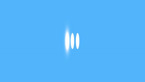 animation modern light ellipse loading bar with blue background.