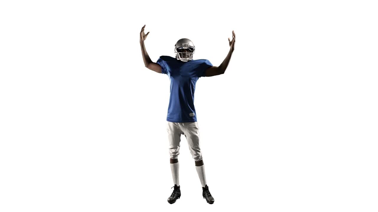 jugador de fútbol americano jugando