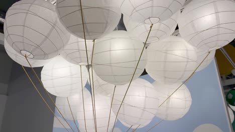 floating paper lanterns create a serene atmosphere