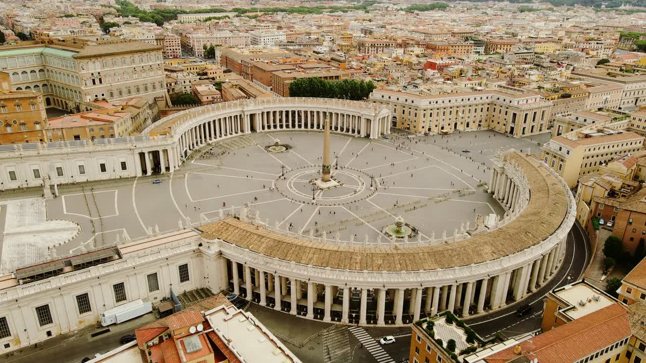 Sacred geometry, towering obelisk define the spiritual core of Catholic world