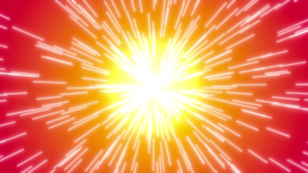 우주에서 추상적인 에너지 터널을 가진 네온 조명 배경, 가상 현실 미래 디자인, 3d 렌더링, 루프 애니메이션, 4k