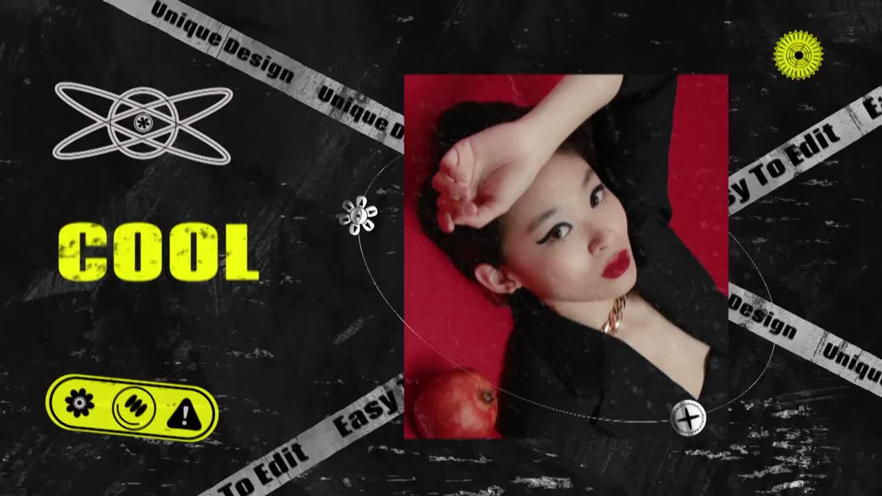 A dark and dynamically animated promotional video. You can edit the text placeholders,media placeholders and logo placeholder.