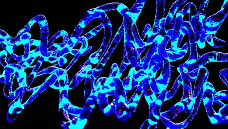 líneas azules brillantes abstractas