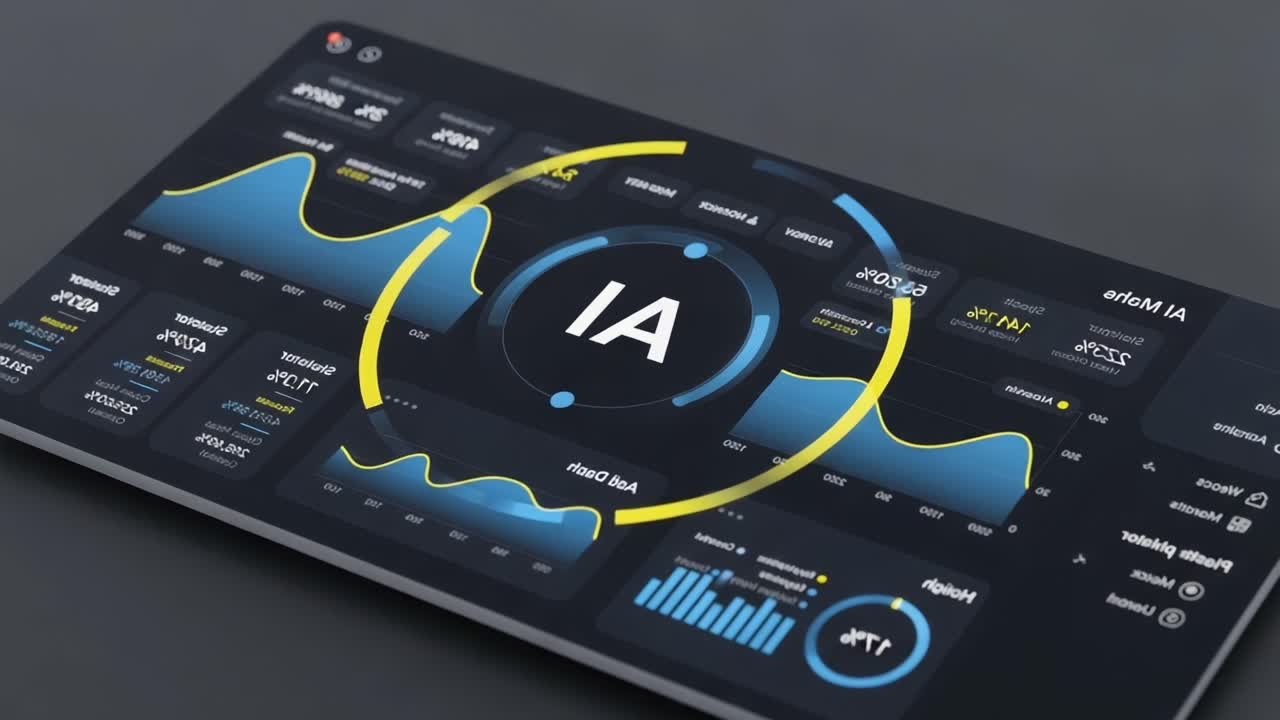 Data Analysis Dashboard Featuring Dynamic Stats and Visualizations on Artificial Intelligence Metrics, Optimization, Trends, and Performance Insights for Enhanced Decision-Making