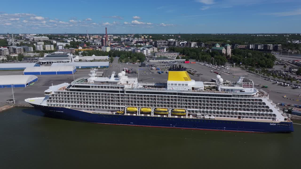 Saga Cruise Ship Docked in Vaasa, Finland