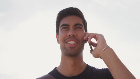 Young-man-talking-on-the-phone