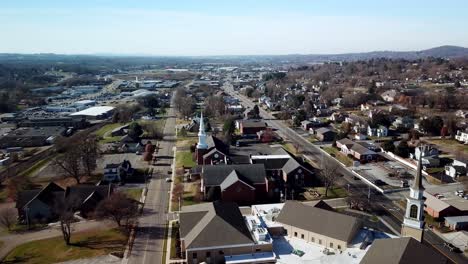 Aerial-Above-Morristown-Tennessee,-Morristown-TN,-Morristown-Tenn