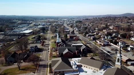 aerial above morristown tennessee, morristown tn, morristown tenn