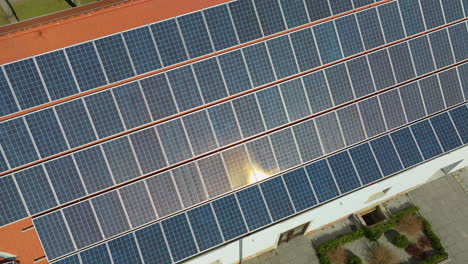 Rooftop-solar-panels-on-house-in-Polish-neighborhood