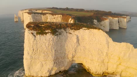 sunrise over the dramatic jurassic coast