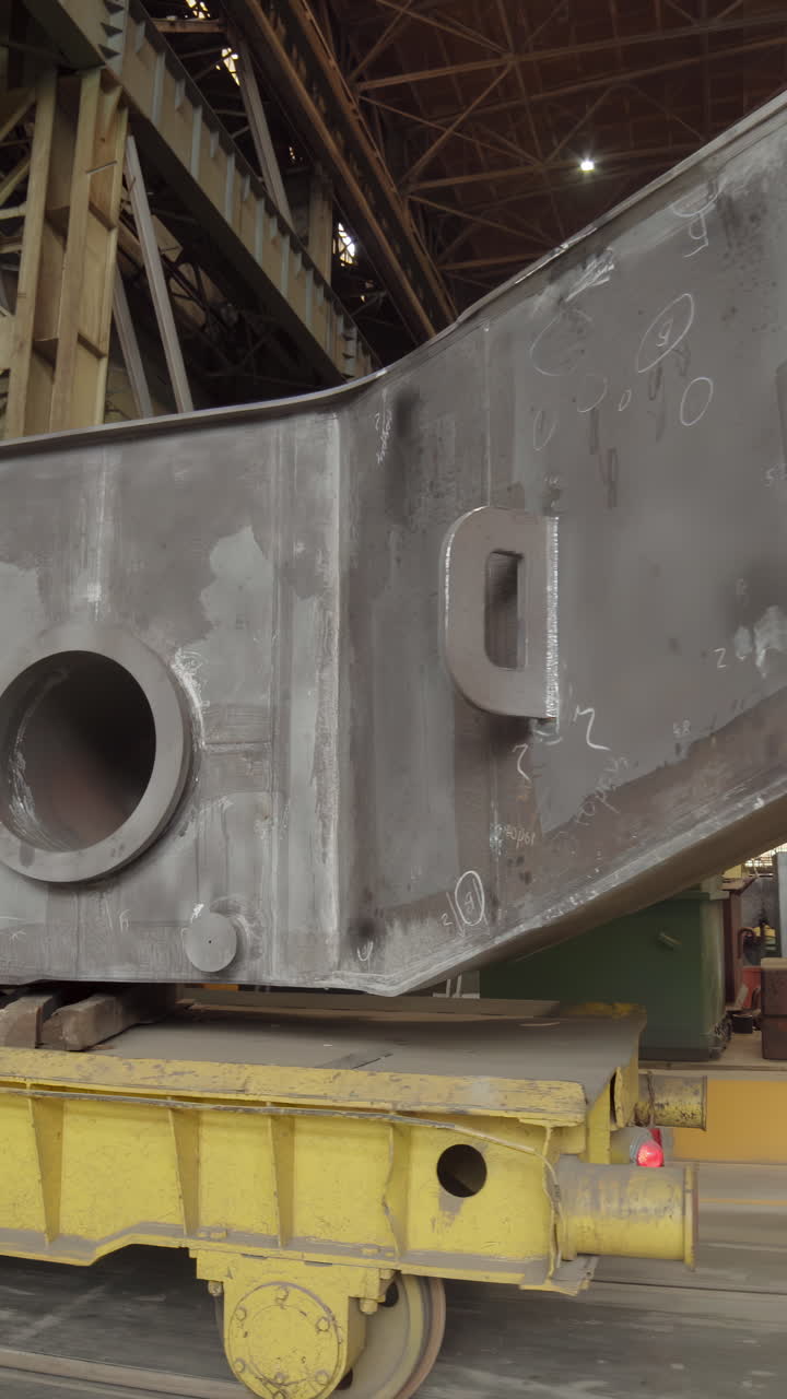 Heavy Industrial Components Transported in a Factory