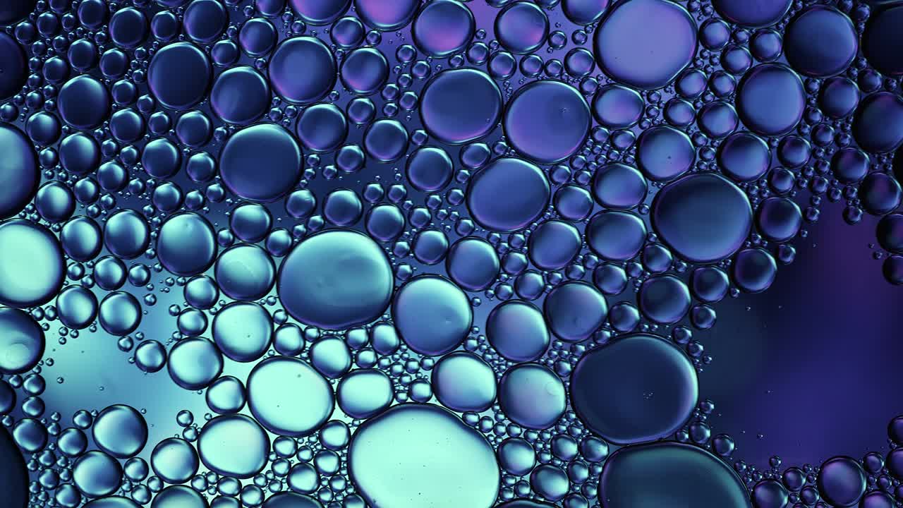 abstract colorido alimentos gotas de aceite burbujas y esferas que fluyen