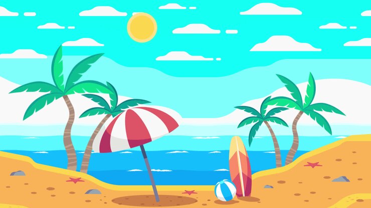 Tropical Beach Scene