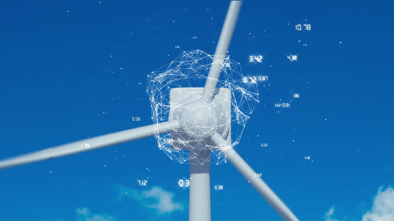 풍력 터빈과 비대칭 라인