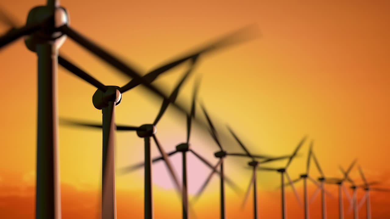 풍력 발전 용 터빈.