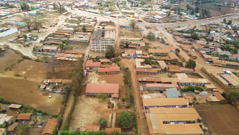 drone view of the rural kenya