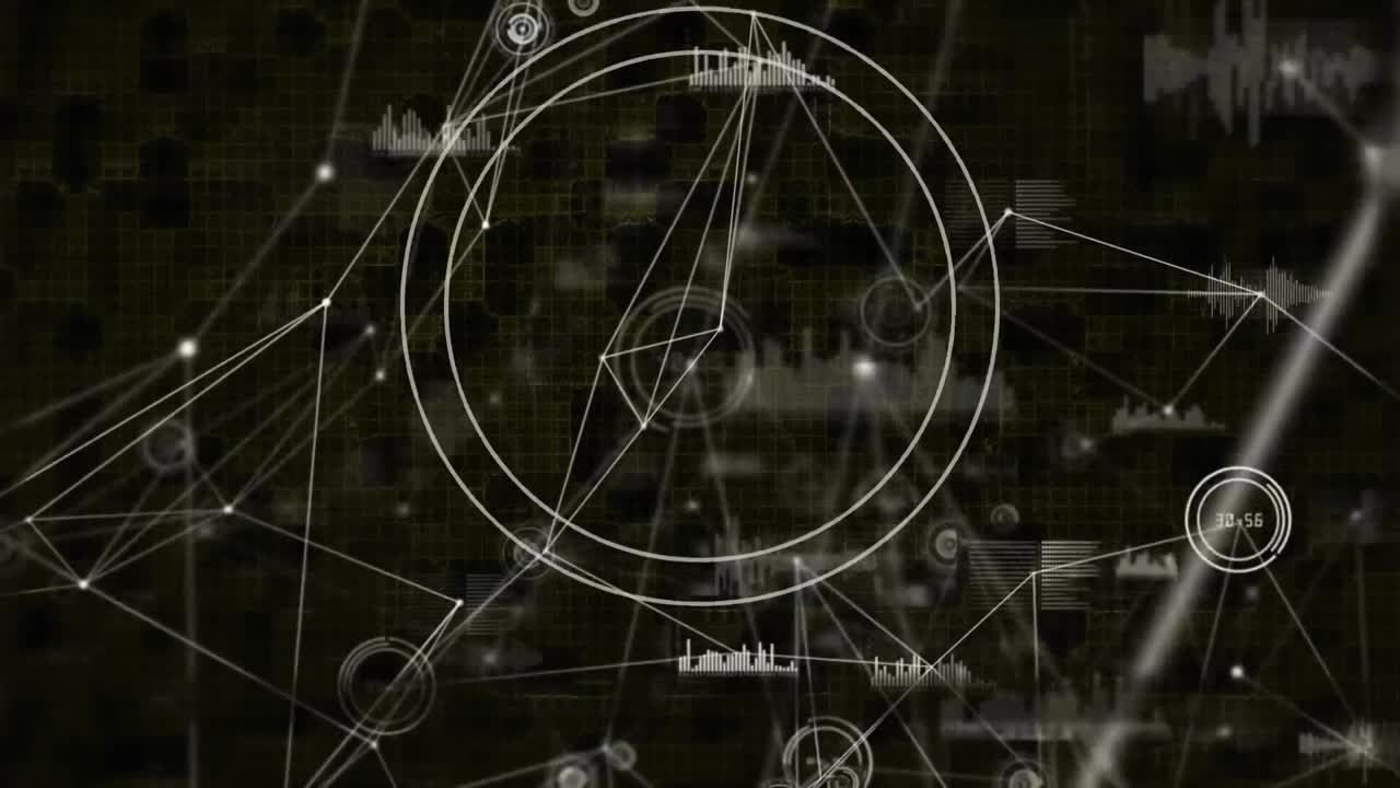 연결 네트워크를 통해 범위 스캐닝의 애니메이션