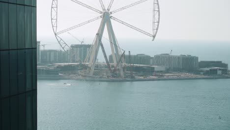 dubai observation wheel under construction