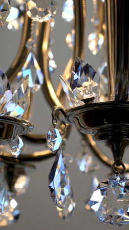 elegant chandelier with sparkling crystal details