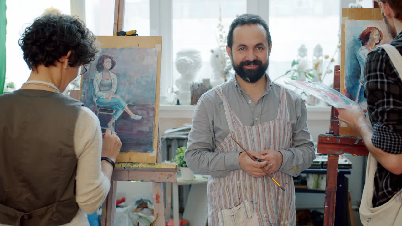 Art Class in Progress