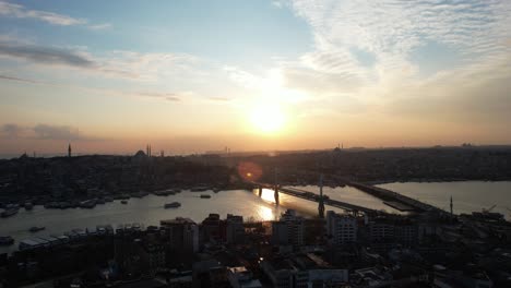 Istanbul-Sonnenuntergangslandschaft